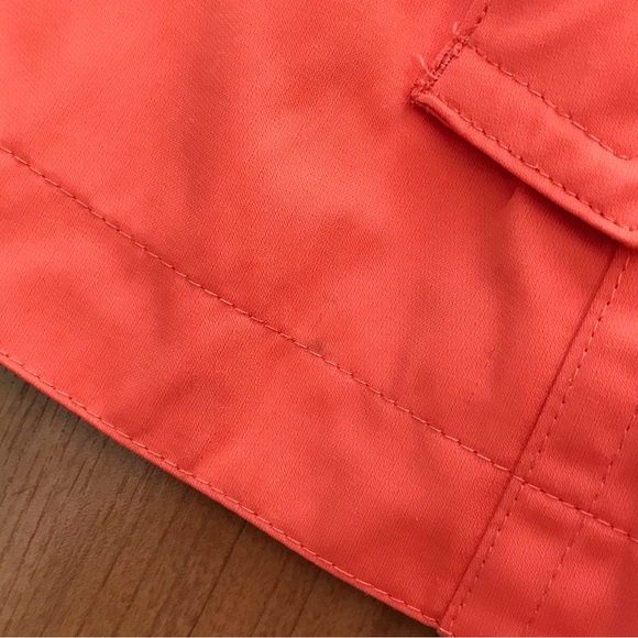 MICHAEL KORS | Coral Double Breasted Trench Rain Coat w/ Tie Belt Size Medium - Picture 13 of 13